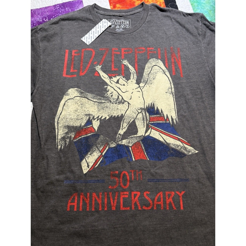 Urban Outfitters Led Zeppelin 50th Anniversary Tee Shirt Large